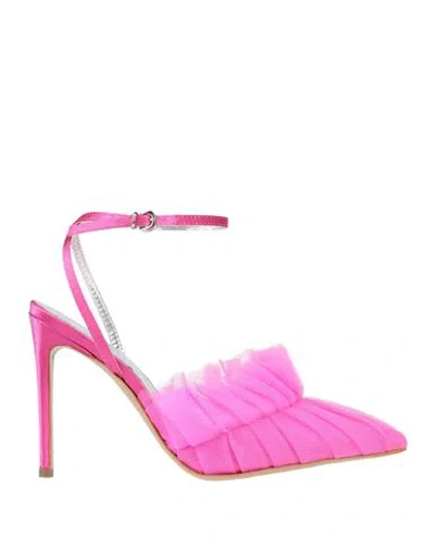 Marc Ellis Woman Pumps Fuchsia Size 10 Textile Fibers