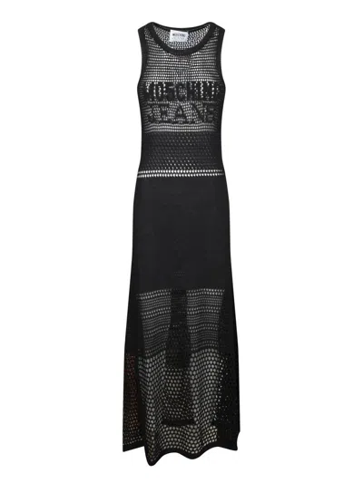 Moschino Jeans Mesh Dress With Logo
