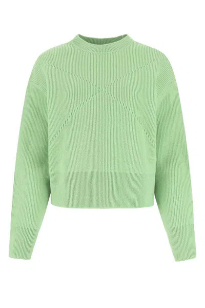 Bottega Veneta Women Pastel Green Stretch Cashmere Blend Sweater