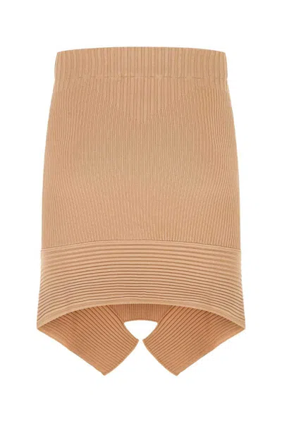 Andreädamo Skin Pink Stretch Viscose Blend Skirt