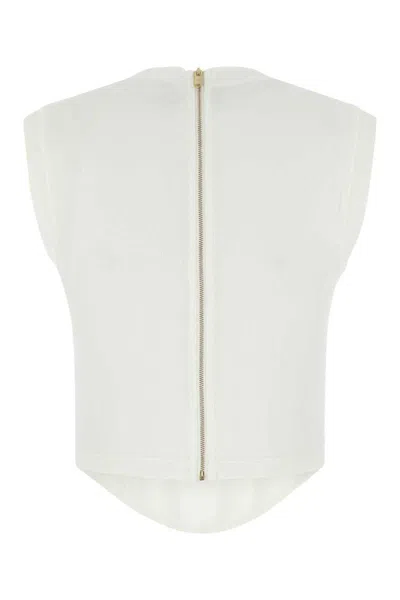 Dion Lee Off-white Cotton Tank Top