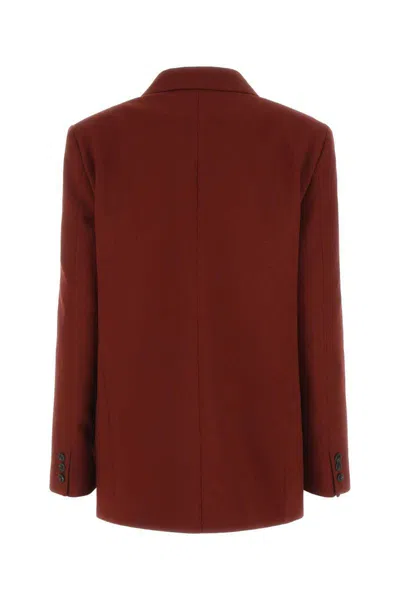 Quira Woman Suit Jacket Burgundy Size 10 Wool