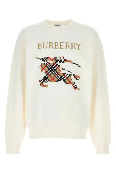 Burberry Crewneck Cotton Sweatshirt With Cross Stitch Ekd