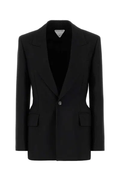 Bottega Veneta Wool Blazer With Front Flap Pockets