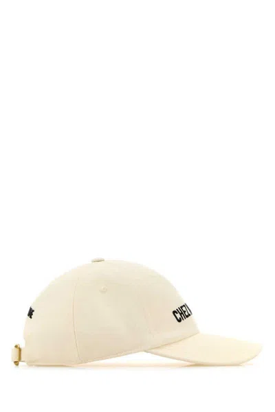 Valentino Garavani Ivory Cotton Baseball Cap With Adjustable Embroidered Logo