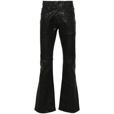 Purple Brand Coated-finish Bootcut Jeans