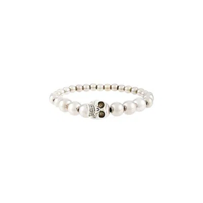 Alexander Mcqueen Skull Beaded Embellished Bracelet