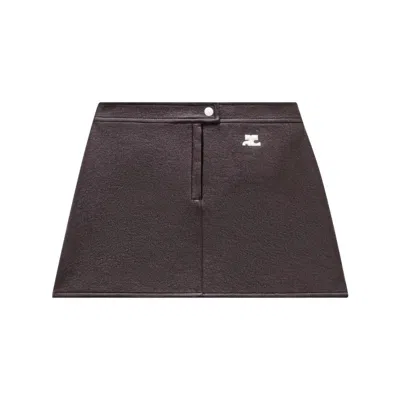 Courrèges Reedition Vinyl Miniskirt Clothing