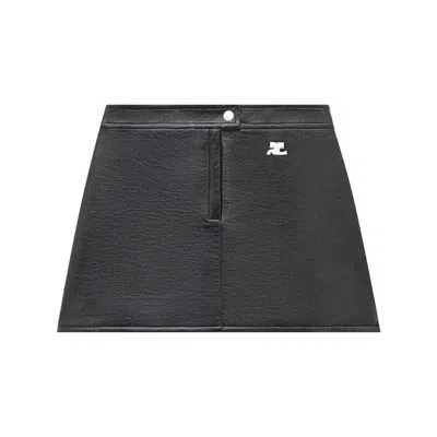 Courrèges Courreges Re Edition Faux Leather Mini Skirt