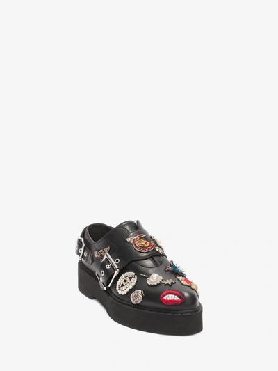 Shop Alexander Mcqueen Platform Monk Strap Shoe