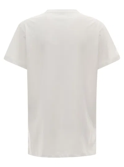 Isabel Marant Étoile Isabel Marant Etoile 'aby' White Crewneck T-shirt With Small Logo Print Woman Isabel Marant Etoile In Neutral