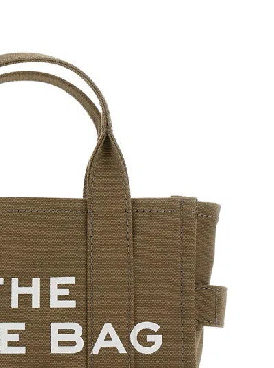 Marc Jacobs Traveler Handbag Mini Military Green Tote Bag With Logo In Fabric Woman