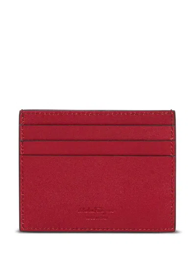 Ferragamo Salvatore  Two-tone Gancini Card Holder Accessories In Black