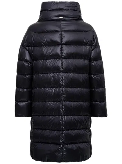 Herno Iconico Woman Puffer Midnight Blue Size 4 Polyamide