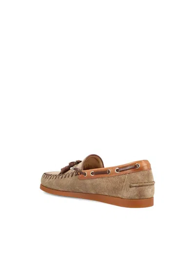 Valentino Palm Avenue Suede And Leather Loafers