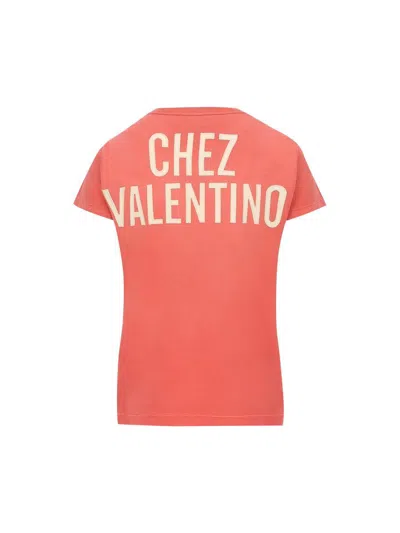Valentino Panther Lady Graphic Print Crew Neck T-shirt