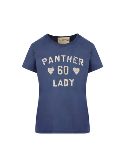 Valentino Crew Neck Graphic Print Short Sleeves Top