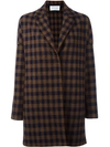 HARRIS WHARF LONDON checked coat,DRYCLEANONLY
