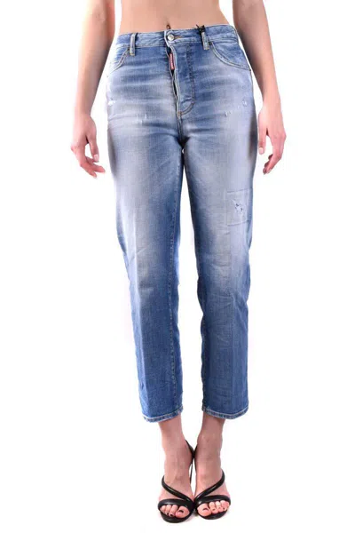 Dsquared2 Distressed Straight Leg Jeans
