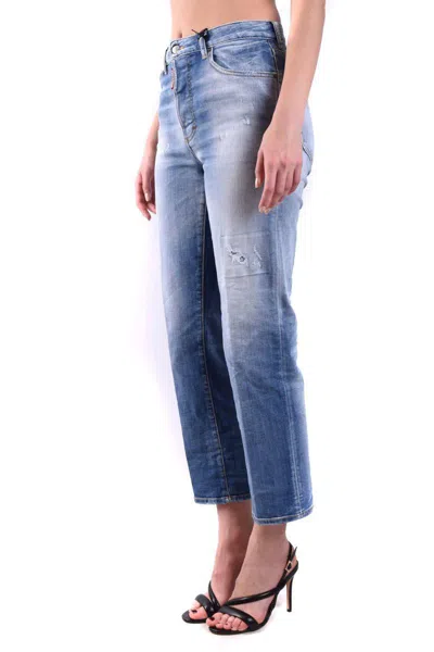 Dsquared2 Distressed Straight Leg Jeans