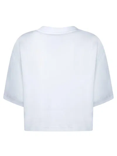 Moschino Cropped T-shirt With Playful Teddy Bear Design