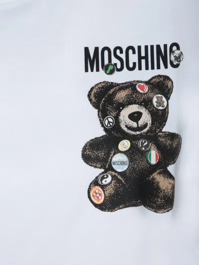 Moschino Cropped T-shirt With Playful Teddy Bear Design