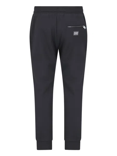 Dolce & Gabbana Logo Track Pants In Black