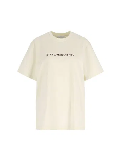 Stella Mccartney Stella Iconics Crewneck T-shirt In Neutral