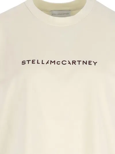 Stella Mccartney Stella Iconics Crewneck T-shirt In Neutral