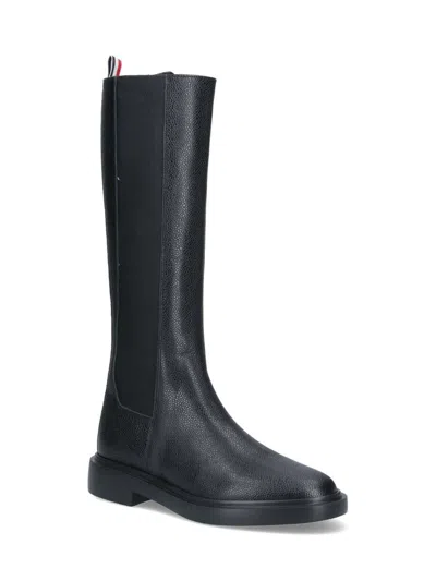 Thom Browne Chelsea High Boot In Black
