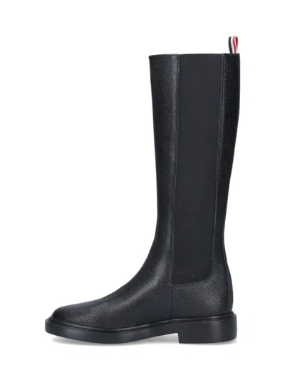 Thom Browne Chelsea High Boot In Black
