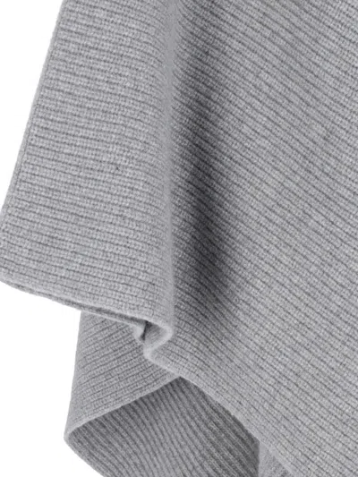 Stella Mccartney Knit Asymmetric Turtleneck Poncho