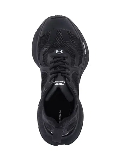 Balenciaga Black Mesh And Rubber Circuit Sneakers In Black
