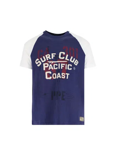 Polo Ralph Lauren Crew Neck Graphic Print Contrast Sleeves