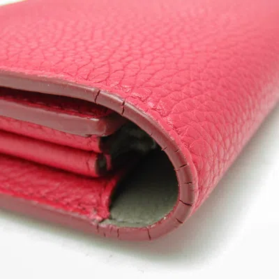 Pre-owned Celine Céline Multifunction Red Leather Wallet  ()