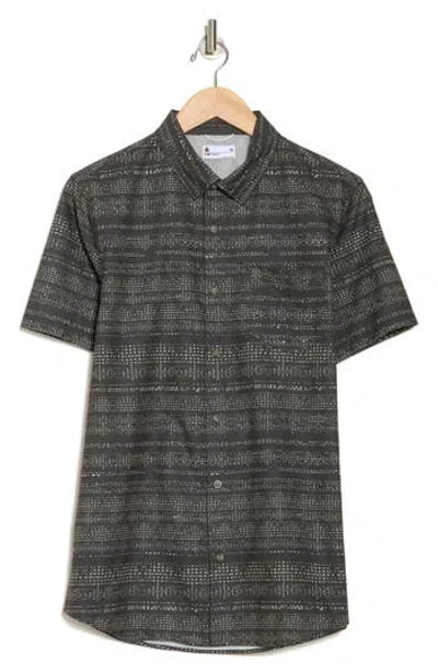 Union Print Ub Tech Short Sleeve Stretch Aero Mesh Button-up Shirt