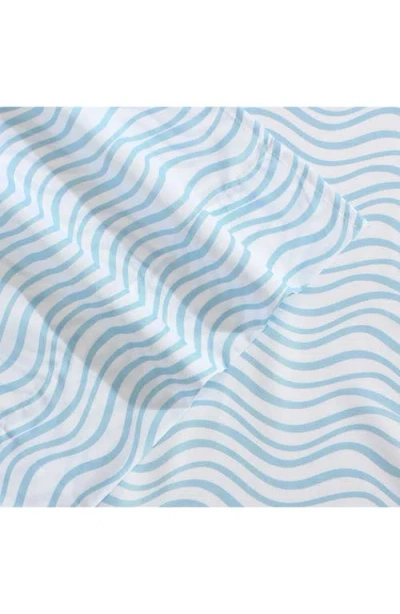 Nautica Lineary Waves Blue Twin Xl Sheet Set