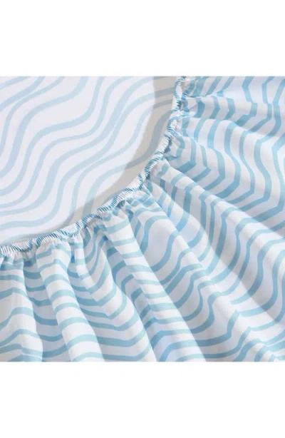 Nautica Lineary Waves Blue Twin Xl Sheet Set