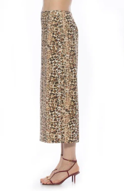 Alexia Admor Ginni Stretch Cotton Midi Skirt In Multi