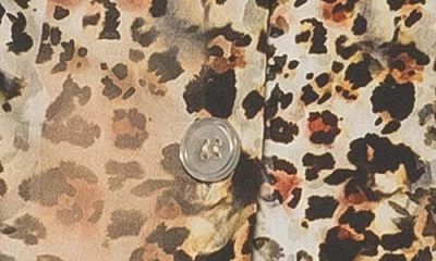 Alexia Admor Gulianna Scallop Collar Button-up Top In Brown