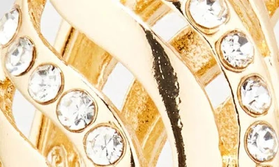 Tasha Crystal Teardrop Hoop Earrings