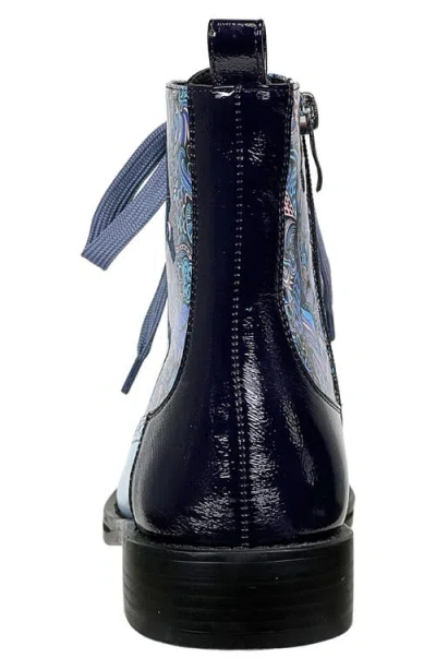 Ninety Union Mixed Print Lace-up Boot