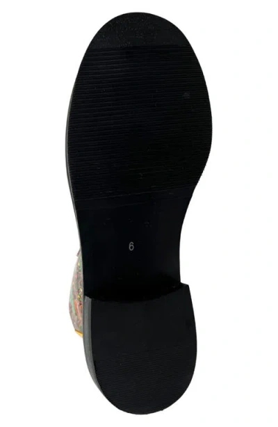 Ninety Union Mixed Print Lace-up Boot