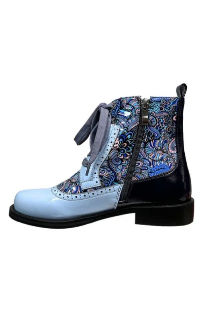 Ninety Union Mixed Print Lace-up Boot