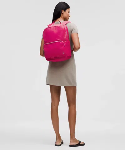 Lululemon - Everywhere Backpack 22l  - Pink,white/raspberry Coulis/sheer Oak/silver