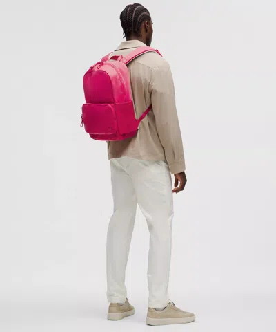 Lululemon - Everywhere Backpack 22l - Pink/raspberry Coulis/sheer Oak