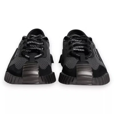 Pre-owned Dolce & Gabbana Black Nylon Ns1 Low Top Men Sneakers Men's Shoes ()