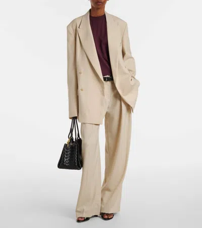 The Frankie Shop Daytona High-rise Wide-leg Pants In Neutral
