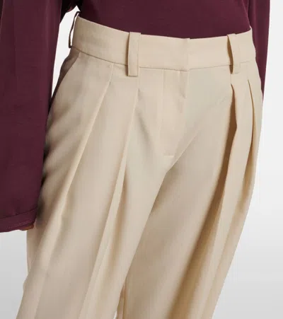 The Frankie Shop Daytona High-rise Wide-leg Pants In Neutral
