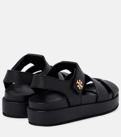 Tory Burch Strappy Sandals Platform Sole In Black